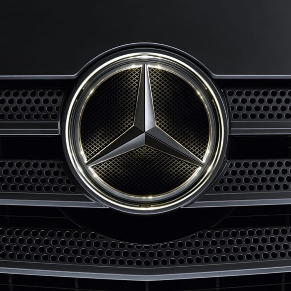 Verlichte Mercedes-Benz ster Actros 4 5 Antos Arocs