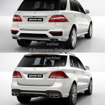 Facelift LED achterlichten M-Klasse W166 Originele Mercedes- | W166-Facelift-Heckleuchten