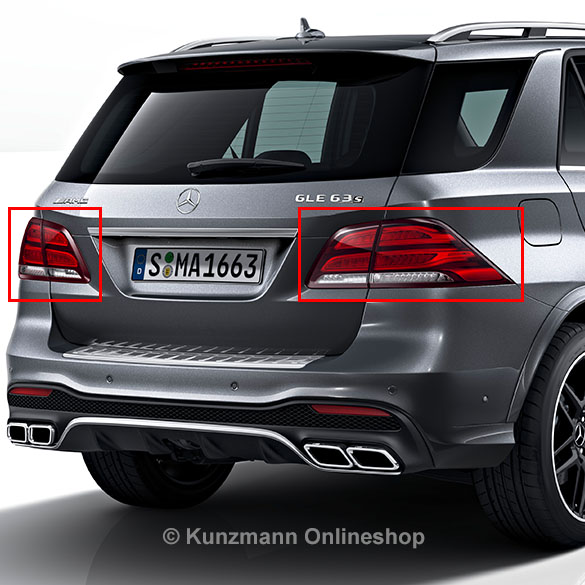 Facelift LED achterlichten M-Klasse W166 Originele Mercedes- | W166-Facelift-Heckleuchten