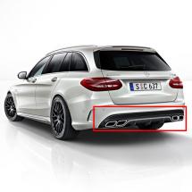 C 63 AMG diffuser & uitlaatsierstukken chroom | C-Klasse W05 | W205-63Diffusor