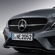 C 43 AMG Diamantgrille Night Edition C-Klasse W205 Origineel | C43-AMG-Kuehlergrill-NE