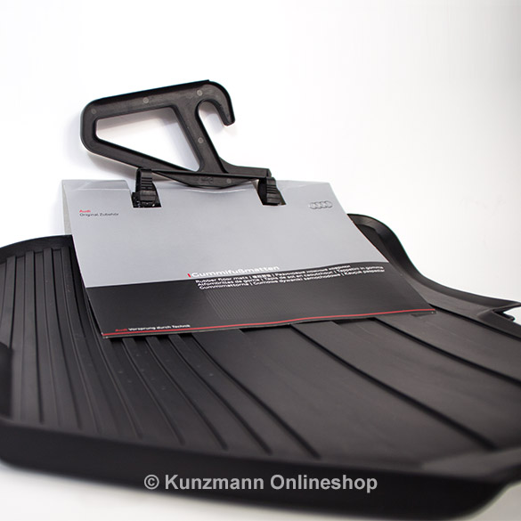 Rubberen automatten set achter Audi A1 zwart 2-delig Origine | 8X0061511 041