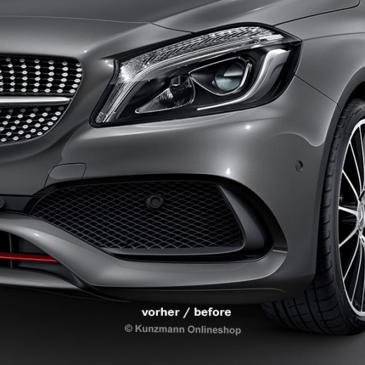 AMG roosters voor bumper A-Klasse W176 Origineel Mercedes-B  | lufteinlass-45amg-w176