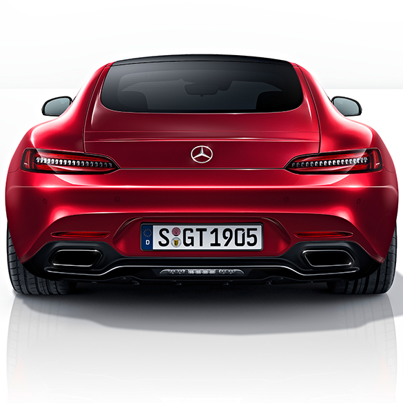 AMG GT Uitlaatsierstukken C190 Nightpakket zwart Origineel   | AMGGT-Auspuffblenden-Night