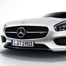 AMG GT frontspoiler Nightpakket / zwart Originele Mercedes-B | AMGGT-Front-Night