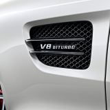 Zwarte afwerklijsten luchtroosters spatbord AMG GT C190 Origineel Mercedes-Benz