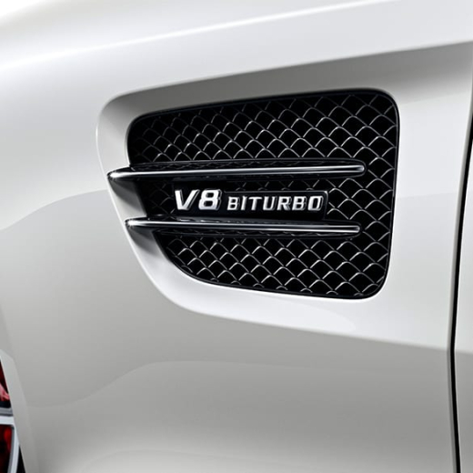 Zwarte afwerklijsten spatbord AMG GT C190 Origineel Mercedes | AMGGT-Luftgitter-2