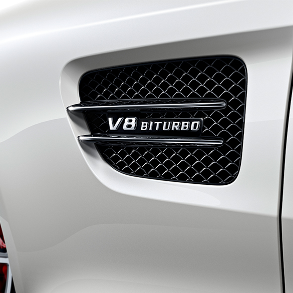 Zwarte afwerklijsten luchtroosters spatbord AMG GT C190 Origineel Mercedes-Benz