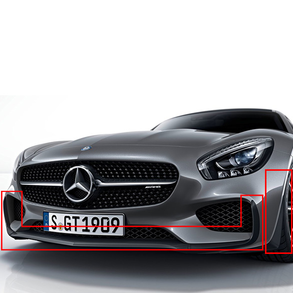 Voorspoiler aerodynamica-pakket AMG GT C190 editie 1 origineel Mercedes-Benz