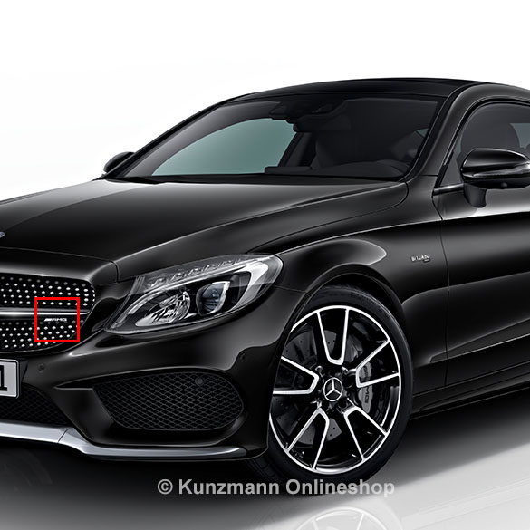 C 43 AMG Logo grille auto C-Klasse W205 Original Mercedes-Bz | A2058174901-B