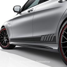 C 63 AMG Edition 1 zij sierstrip folieset C-Klasse W205 orig | C63-ED1-seitlich