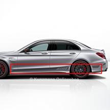 C 63 AMG Edition 1 zij sierstrip folieset C-Klasse W205 orig | C63-ED1-seitlich