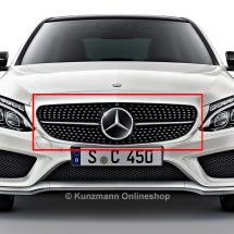 C 43 AMG diamantgrill zonder 360°-camera C-Klasse W205 – ori | C43-AMG-Grill