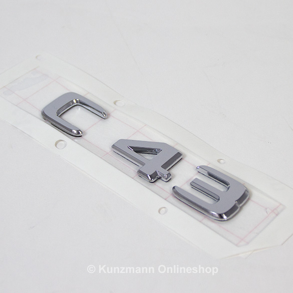 C 43-logo C-Klasse W205 kofferdeksel origineel Mercedes-Benz