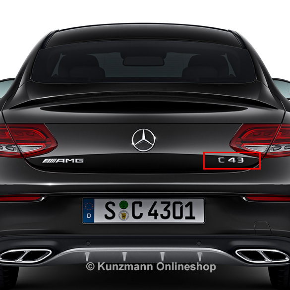 C 43 AMG-logo C-Klasse W205 origineel Mercedes-Benz | A2058172101