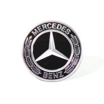 Origineel Mercedes-Benz motorkapembleem met zwarte ster | Stern-Emblem-schwarz-2