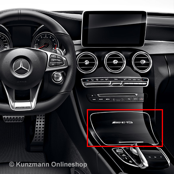 AMG-afdekking middenconsole pianolakoptiek C-Klasse W205 | O | A2058103036