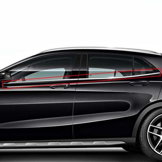 Dorpelrand sierstrip set | GLA X156 | Origineel Mercedes-B e | 156-Bordkantenzierstab