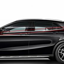 Dorpelrand sierstrip set | GLA X156 | Origineel Mercedes-B e | 156-Bordkantenzierstab