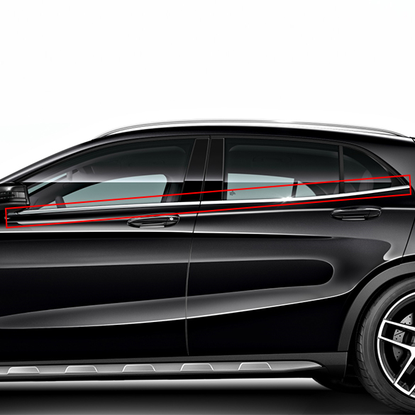 Dorpelrand sierstrip set | GLA X156 | Origineel Mercedes-B e | 156-Bordkantenzierstab
