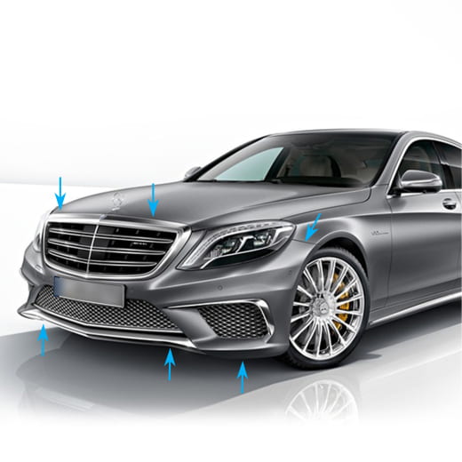 S 65 AMG voorbumper | S-Klasse W222 | Origineel Mercedes-B  | 