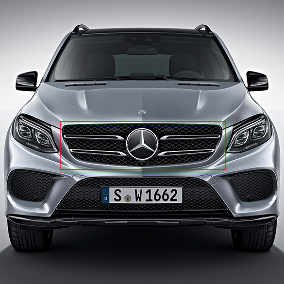 43 AMG grille auto GLE W166 zwart glanzend Origineel Mercedes-Benz