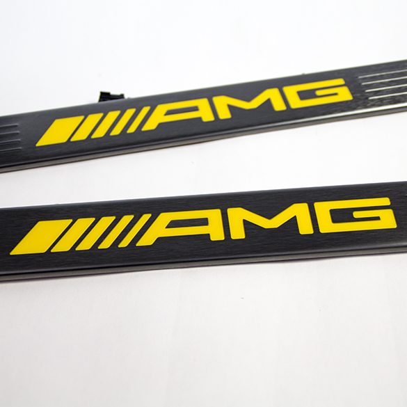 AMG instaplijsten verlicht Yellow Night Edition A-Klasse W176 Origineel Mercedes-Benz