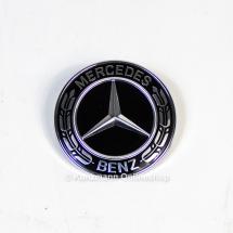 Frontembleem voorbumper zwart glanzend origineel Mercedes-B  | Stern-Emblem-schwarz-1