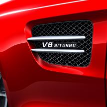 Zilver-chroom afwerklijsten spatborden AMG GT C190 Origineel | AMGGT-Luftgitter-3