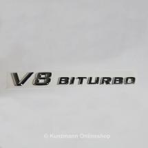 V8 Biturbo-opschrift | spatbord | Origineel Mercedes-Benz | A2218171715
