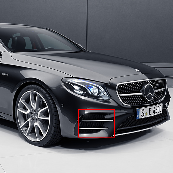 E 43 AMG luchtroosters bumper Origineel Mercedes-Benz W213 / | luftgitter-e-43-amg