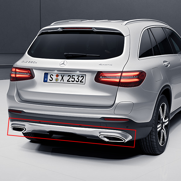 Exclusive diffuser Mercedes-Benz GLC X253 / C253 uitlaatsier | 253-Diffusor-Endrohre