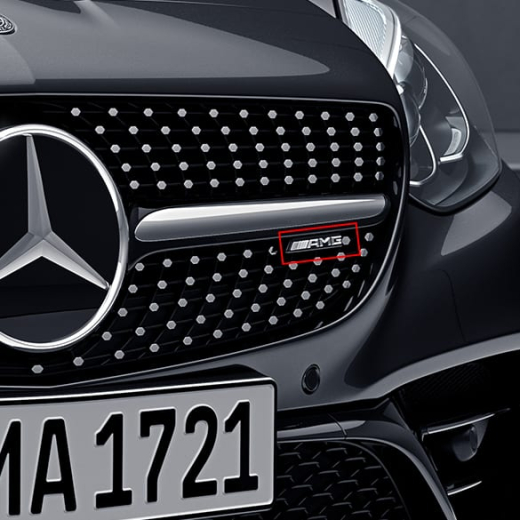 SLC R172 AMG-logo grille auto Origineel Mercedes-Benz | SLC-AMG-Logo-Grill