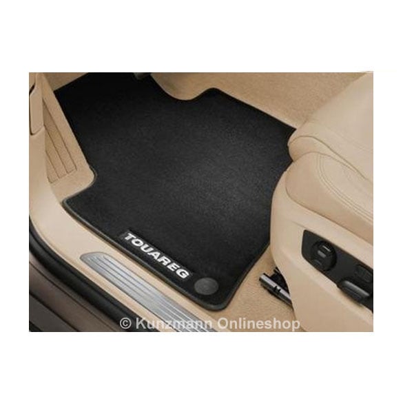 VW Touareg velours floor mats premium with TOUAREG lettering