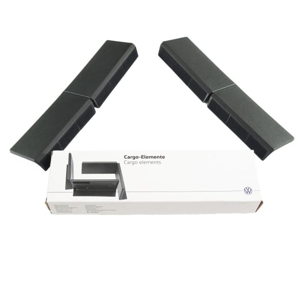 VW cargo element boot fixation black 2-piece Genuine Volkswagen