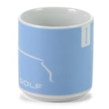 VW Golf Cup Mug Porcelain 250 ml light blue white 2003 Genuine Volkswagen