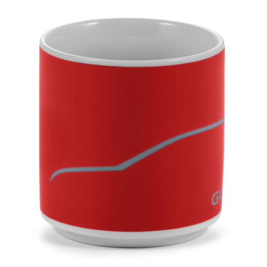 Tasse gobelet porcelaine 250 ml rouge gris clair Original VW | 5HG069601E