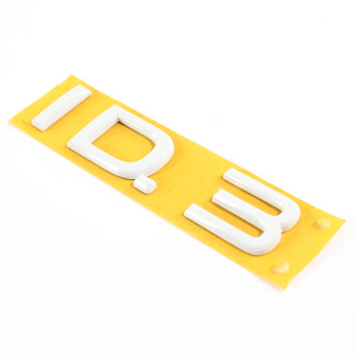 VW ID.3 lettering emblem tailgate white Genuine Volkswagen | 10A853687A C9A