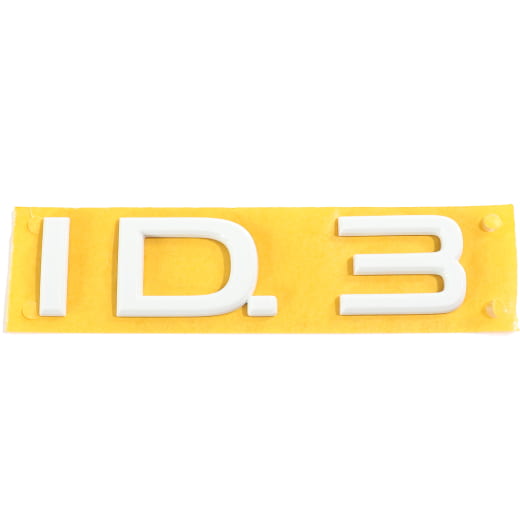 VW ID.3 Schriftzug Emblem Heckklappe Weiß Original Volkswagen | 10A853687A C9A