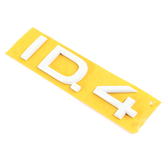 VW ID.4 lettering emblem tailgate white Genuine Volkswagen | 11A853687 C9A