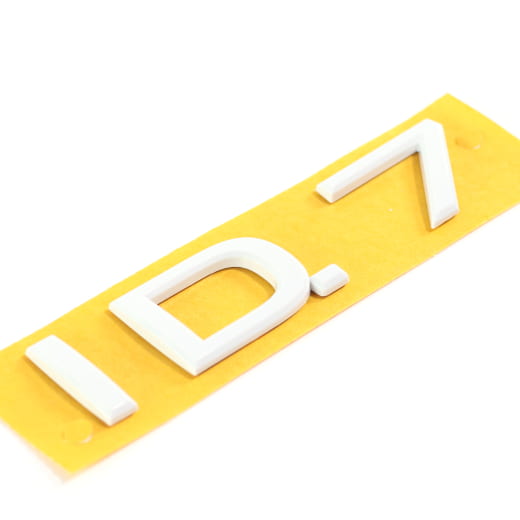 VW ID.7 logo emblème hayon blanc (Pure white) Volkswagen d'origine | 14A853687B C9A