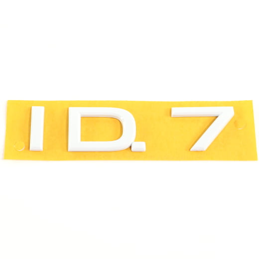 VW ID.7 logo emblème hayon blanc (Pure white) Volkswagen d'origine | 14A853687B C9A