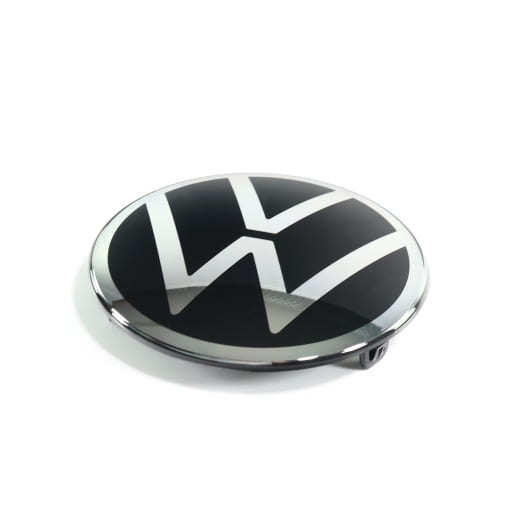 Logo VW de calandre Golf 8 VIII noir chrome d’origine Volkswagen | 5H0853601D/-H/-N DPJ