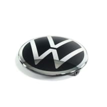 VW logo radiator grille Golf 8 VIII black chrome Genuine Volkswagen | 5H0853601D/-H/-N DPJ