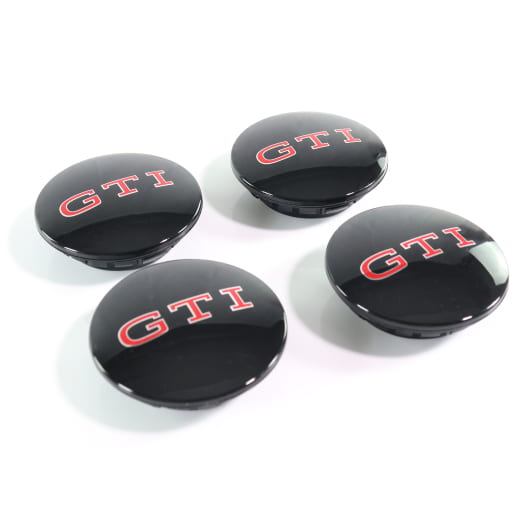 VW Nabendeckel dynamisch GTI-Logo Schwarz Original Volkswagen | 000071213E