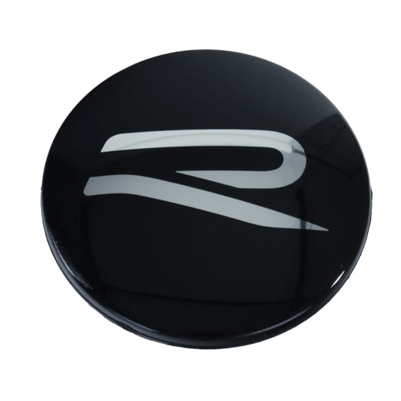 VW R Nabendeckel Satz Schwarz Chrom Original Volkswagen | 5H0601171B FOD