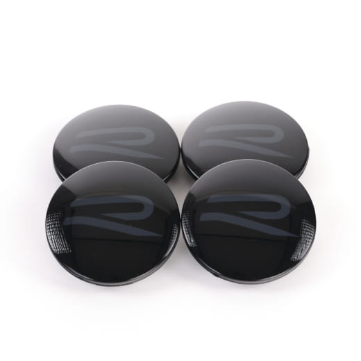 Set coprimozzo VW R nero grigio Original Volkswagen | 5H0601171A 721-B