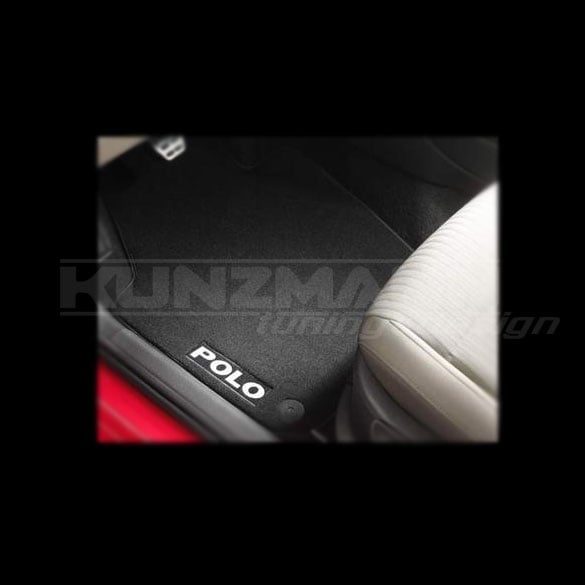 VW polo 5 V velours floormats premium with POLO lettering