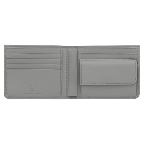 Wallet cowhide silver grey | B66959259