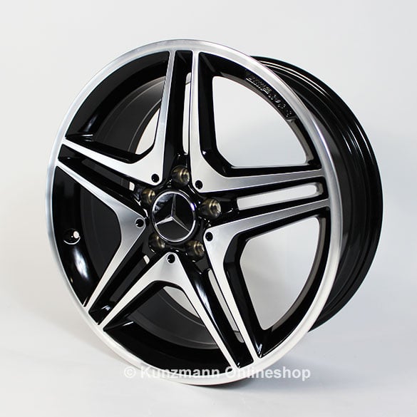 AMG 18 inch rim set CLA W117 5-Double-Spoke black